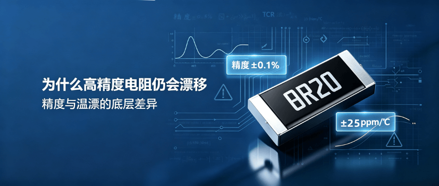 电阻选型科普：精度与温漂TCR相互独立，精密电阻≠低温漂电阻
